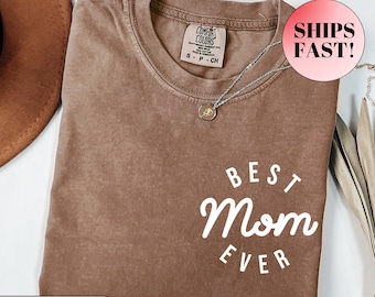 Beste Mama aller Zeiten Shirt, Muttertagsgeschenk für Mama, Befördert zu Mama T-Shirt, neue Mama Geschenk, süßes Mama Tshirt, Komfort Farben Mama, trendiges Mama Shirt