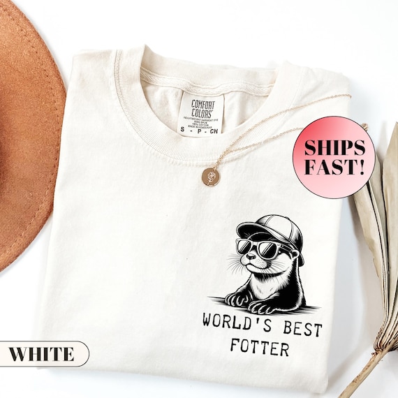 Comfort Colors Funny Otter Shirt: World Best Father Tshirt, Gift for Dad
