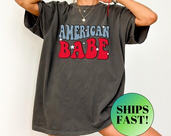 American Babe Shirt, 4. Juli Shirt, Fourth Of Juli, amerikanische Shirts, Vaterländische Shirt,Patriotische Familienhemden, Erinnerungsfreiheit Shirt