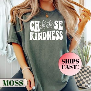 Comfort Colors® Teacher Shirt, Choose Kindness Shirt Gift For Teacher, Daisy Shirt, Back To School Shirt, Be Kind Shirt, Teacher Shirts