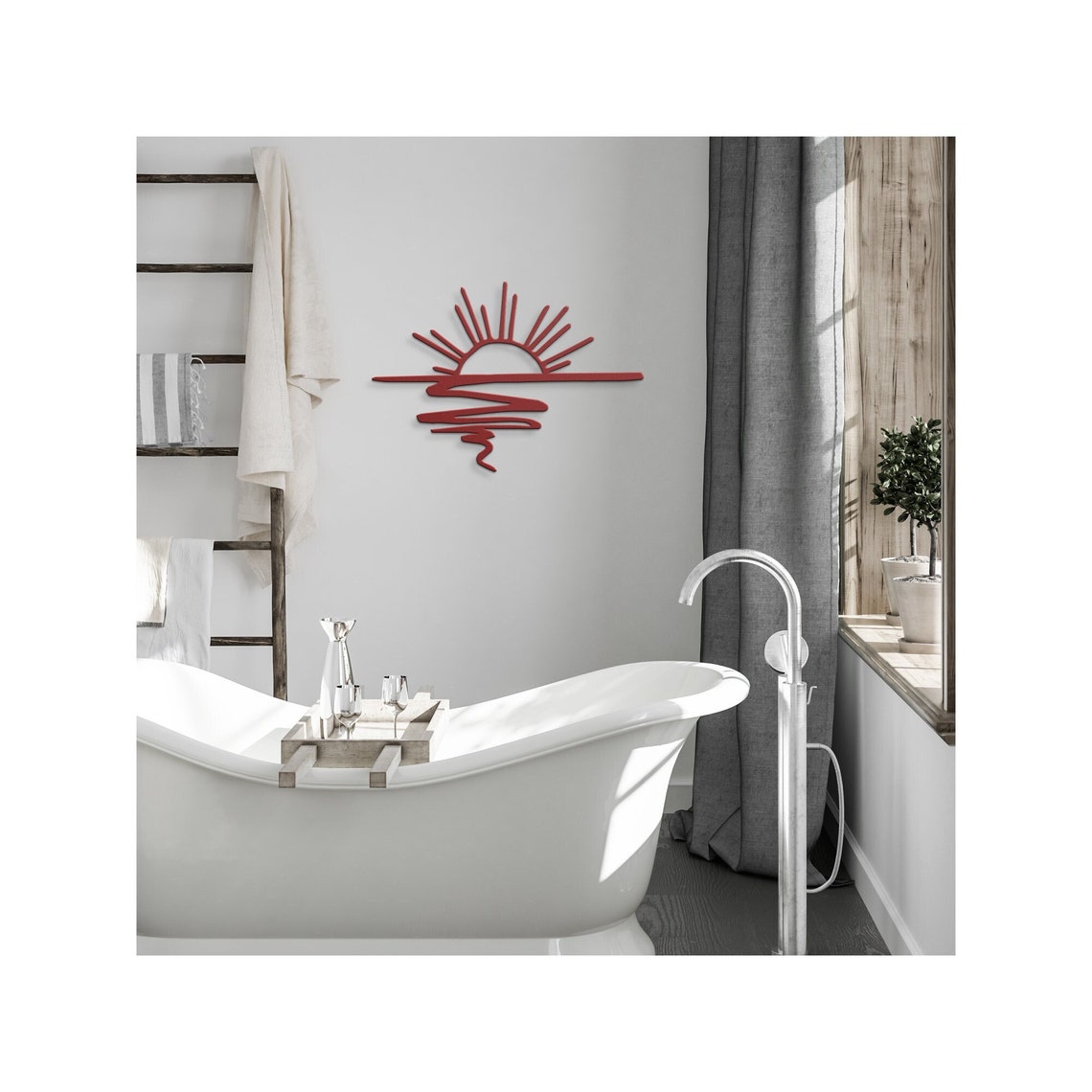 SUN SUNSET Metal Wall Art Home Decor Sunrise Wall Art Etsy