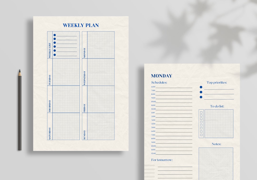 Weekly Planner Printable to Do List, Daily Planner Printable to Do List ...