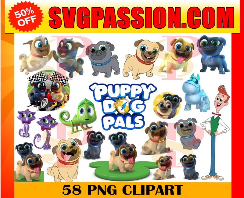 58 Puppy Dog Pals Clipart Puppy Dog Pals Printable Puppy - Etsy
