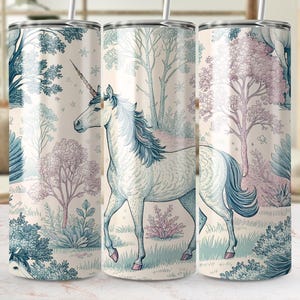 Unicorn Tumbler Wrap Design: Seamless Sublimation Pattern (Digital PNG File)