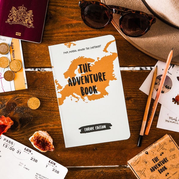 Travel Journal The Adventure Book Europe Countries Map Challenge Traveler Diary Journaling Scrapbook Gift Her Travel Lover Present Memories