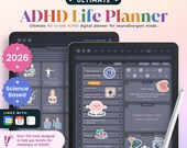 2026 ADHD Digital Planner, ADHD Planner | Adult ADHD Planner, Adhd Journal, Adhd To Do List, Adhd Planner iPad, Adhd Goodnotes