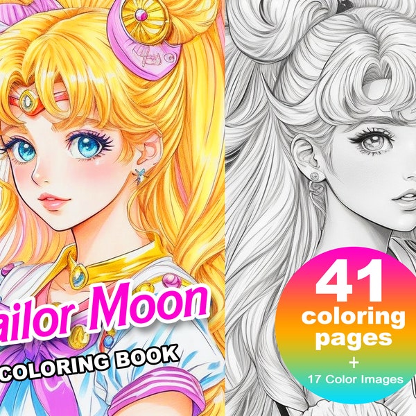 Sailor Moon Coloring Book - Etsy