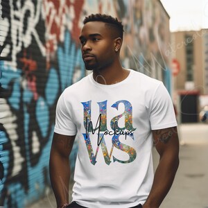 White Comfort Colors 1717 Mockup T-Shirt Mockup High-Quality Mens Instant Download Mockup White Mens Comfort Colors Urban Aesthetic Mockup