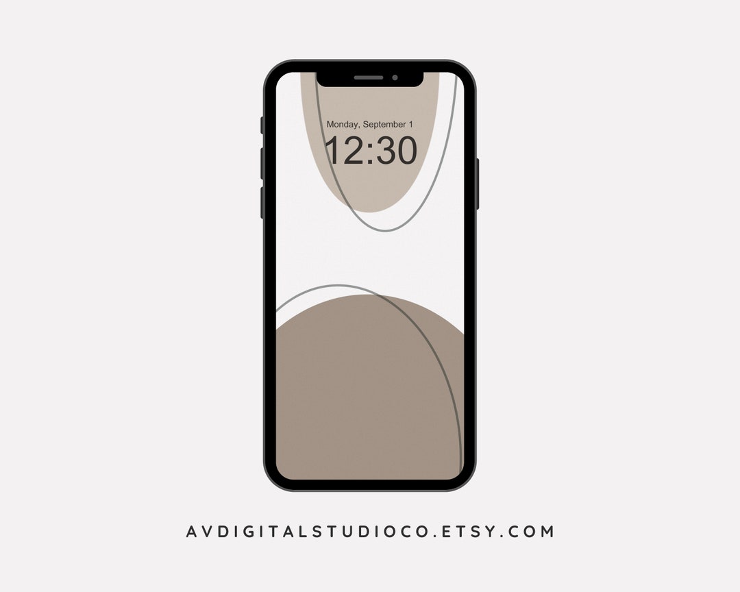 Abstract Wallpaper for iPhone & Android Home Screen Lock Screen Neutral