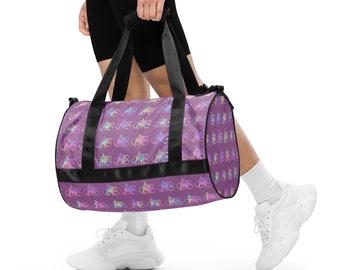 Dressage Lavender Rainbow Print Gear Bag