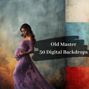 30 Fine Art Textures Digital Backdrops, Studio Portrait Photography, Old Master Backgrounds, Photoshop Maternity Overlays For Photography