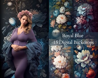 Floral Texture Digital Backdrops, Maternity Backdrop Overlays, Skinny Canvas Background, Photoshop Textures Overlays, Floral Studio Backdrop