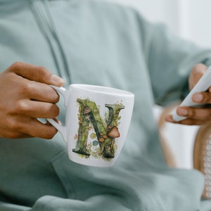 Watercolor Moss Alphabet Letters, This Fungi Mushroom Font is for ...