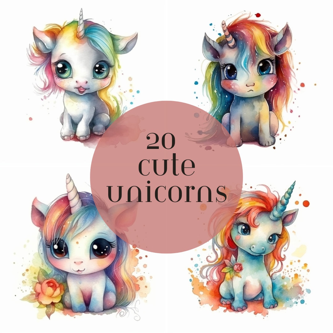 Unicorns Drawings In Color