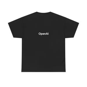 Camiseta de OpenAI para fans de la IA / camiseta minimalista y friki de la inteligencia artificial