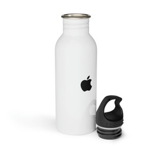Apple Inspired Stainless Steel Water Bottle: Minimalist Designer Tumbler