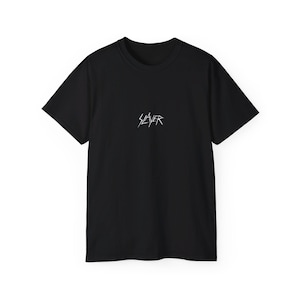 Slayer Band Tee: Minimalist Metal Music Shirt