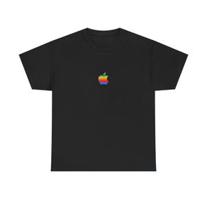 Apple Rainbow Logo T Shirt - Etsy