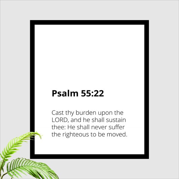 Psalm 55 22 - Etsy
