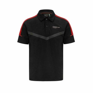 Porsche Motorsport Mens Fanwear Black Polo Shirt - Etsy