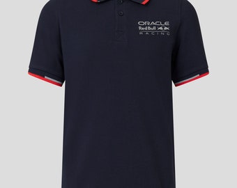 Red Bull Racing F1 Junior Core Logo Night Sky Blue Polo