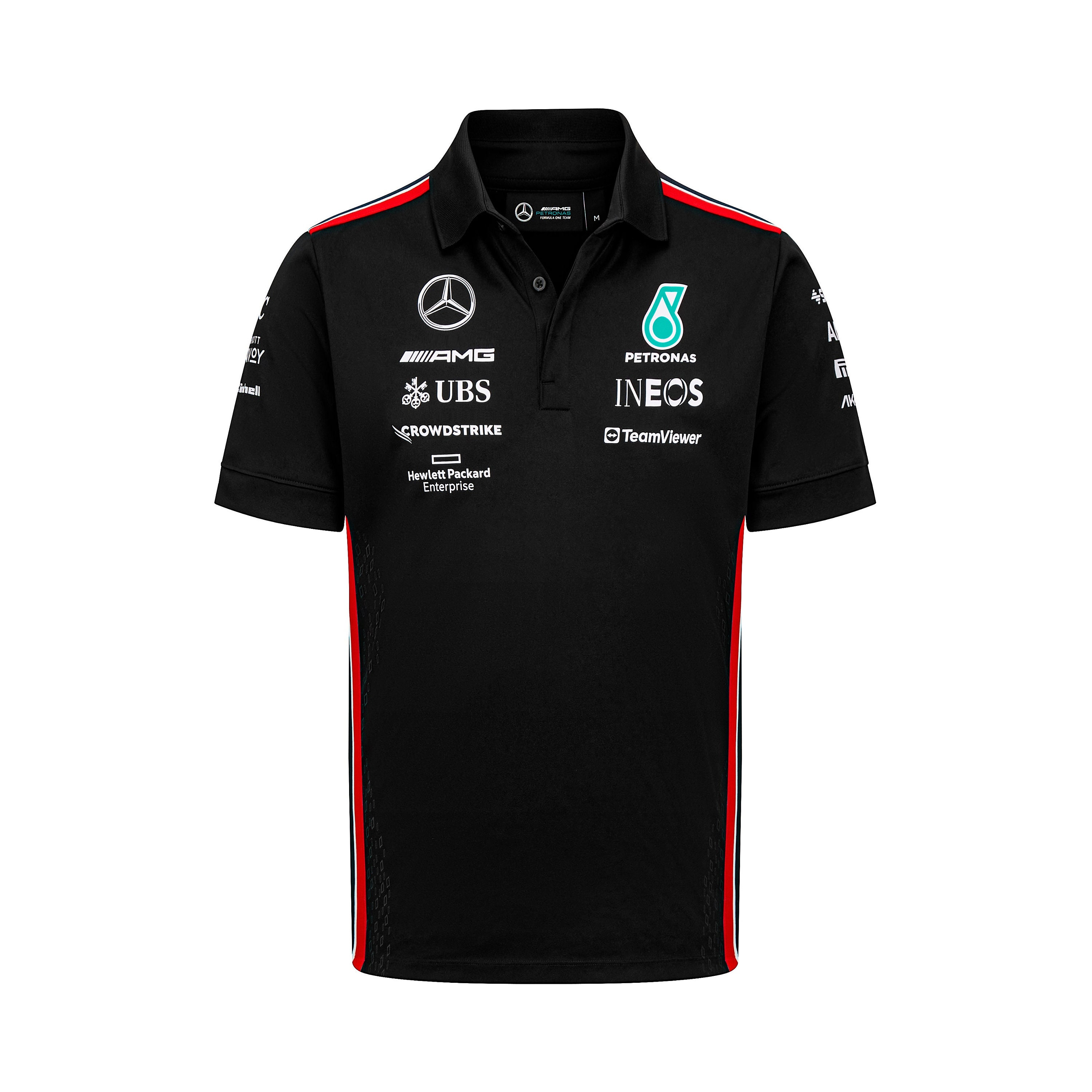 Mercedes AMG Petronas F1 Team Mens Black/white Polo - Etsy