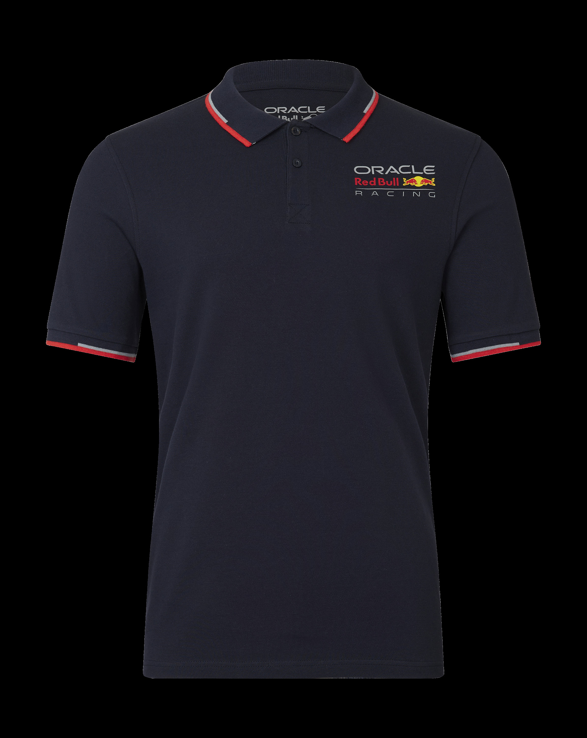 Red Bull Racing F1 Core Logo Polo - Flame Scarlet/Grey/Night Sky/White