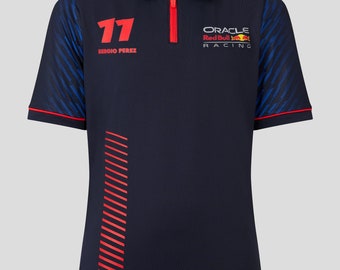 Oracle Red Bull Racing F1 Driver Sergio "Checo" Perez Junior SS Polo Night Sky Blue Shirt