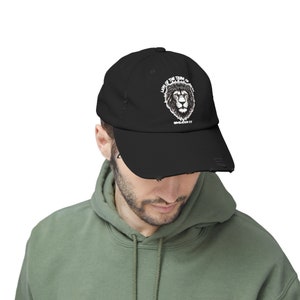 Lion of the Tribe of Judah Unisex Distressed Cap