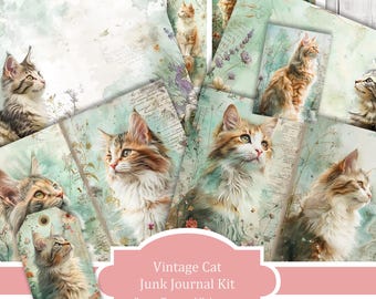 12 fogli di carta vintage per album di ritagli, 5 pezzi, carta vintage per diari e album di ritagli, kit per scrapbooking, decorazioni per diari e diari Lear-au