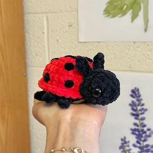 April the Crocheted Baby Ladybug (made to order plushie)