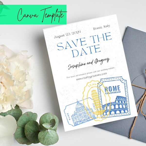 Travel Postcard Canva Template - Etsy