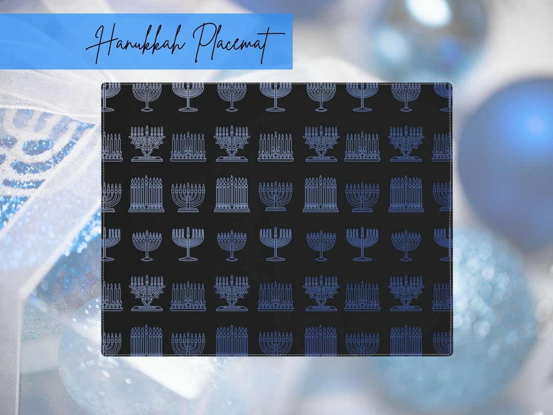 Hanukkah nights placemat panel