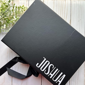 Personalized Groomsmen Proposal Box Set: Flask, Socks, Shot Glass