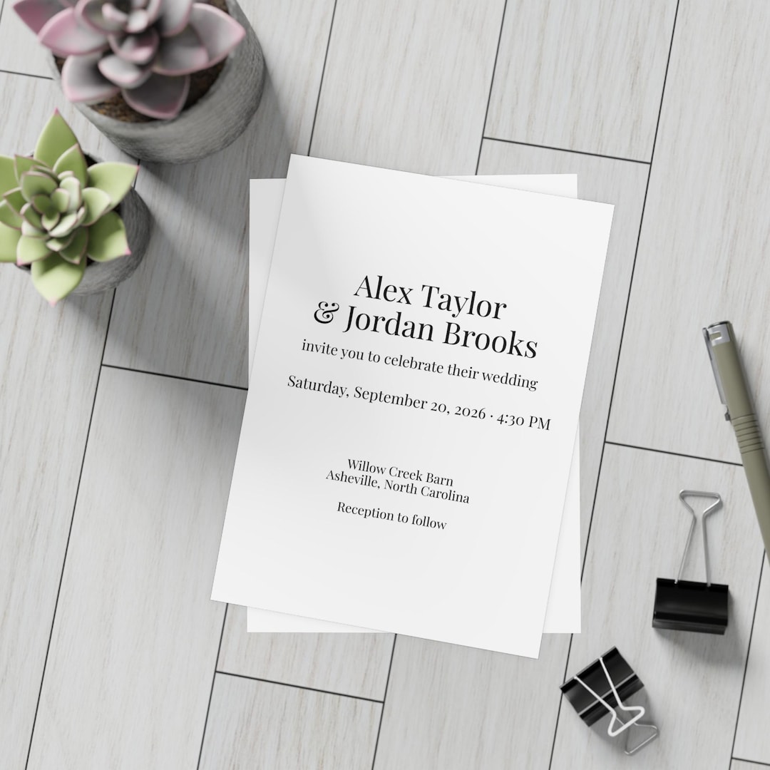 Personalized Wedding Invitation Cards
