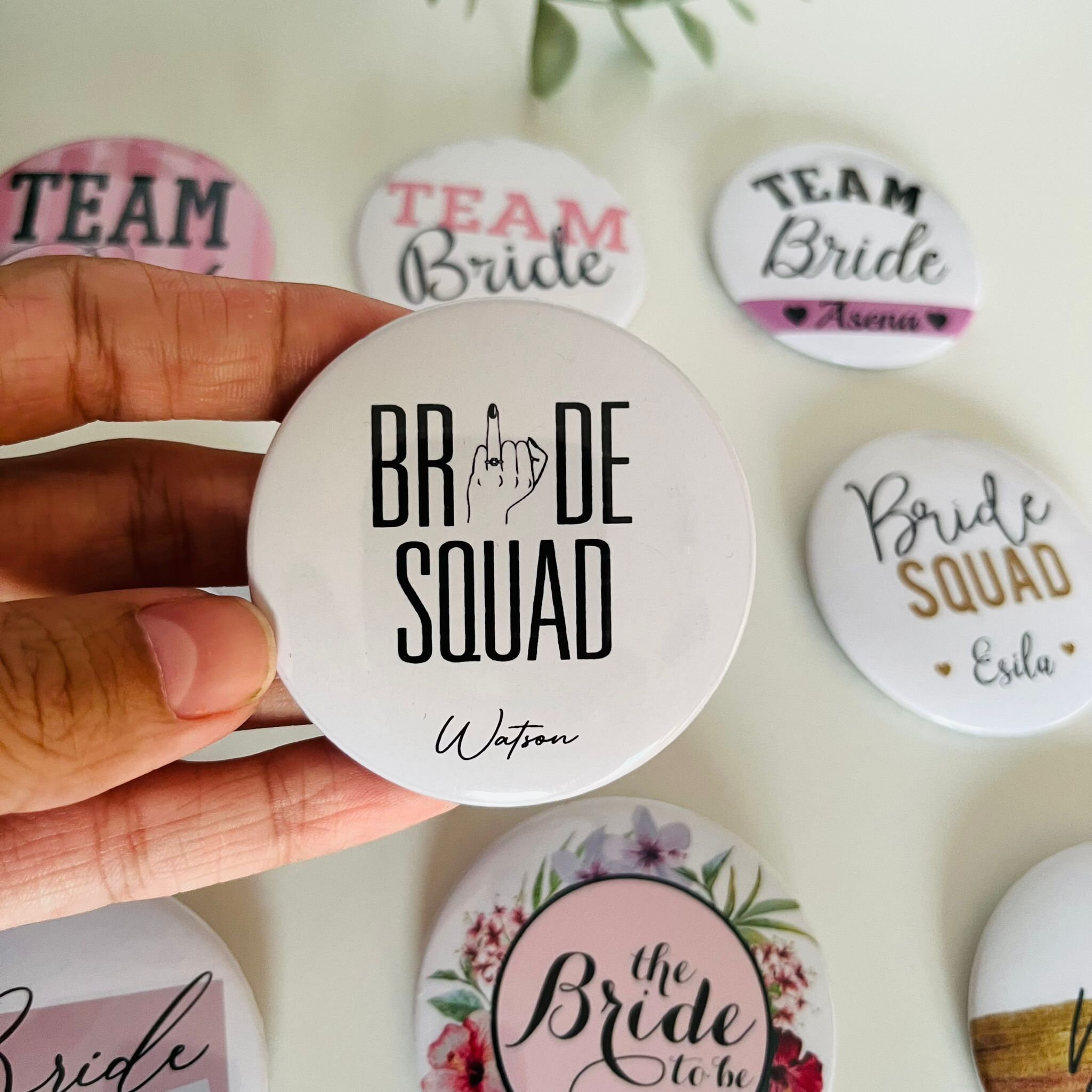 Custom Personalized Pin Badge, 44mm and 58mm Button Badges, Name Badge