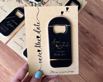 Hochzeit Gastgeschenk, personalisiertes individuelles Geschenk, Hochzeit Flaschenöffner Gastgeschenke, Save The Date Karten, Hochzeit Souvenirs Magnete