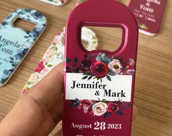 Wedding Favor Magnet, Wedding Souvenir For Guests, Wedding Favors, Save The Date Magnets, Bottle Opener Magnet, Wedding Gift,