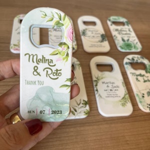 Custom Wedding Favor Magnet, Wedding Souvenir For Guests, Wedding Favors, Save The Date Magnets, Magnetic Bottle Openers,