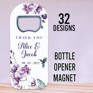 Personalized Wedding Favors, Wedding Souvenir For Guests, Party Favors, Save The Date Magnets, Custom Bottle Openers, Thank You Favors