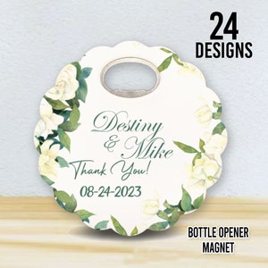 Bulk Wedding Bottle Opener, Daisy Shaped Magnet, Party Favor, Wedding Favors, Magnetic Bottle Opener, Personalized Gifts, Wedding Gifts,