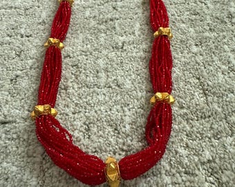 Nepali Naugedi  Gold Plated Mala