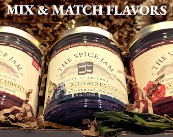 3 Pack of Fruit Jam - Small Batch - Hand Made - Gourmet - All Natural - Low Sugar -  No preservatives - Gluten Free - Unique Flavor