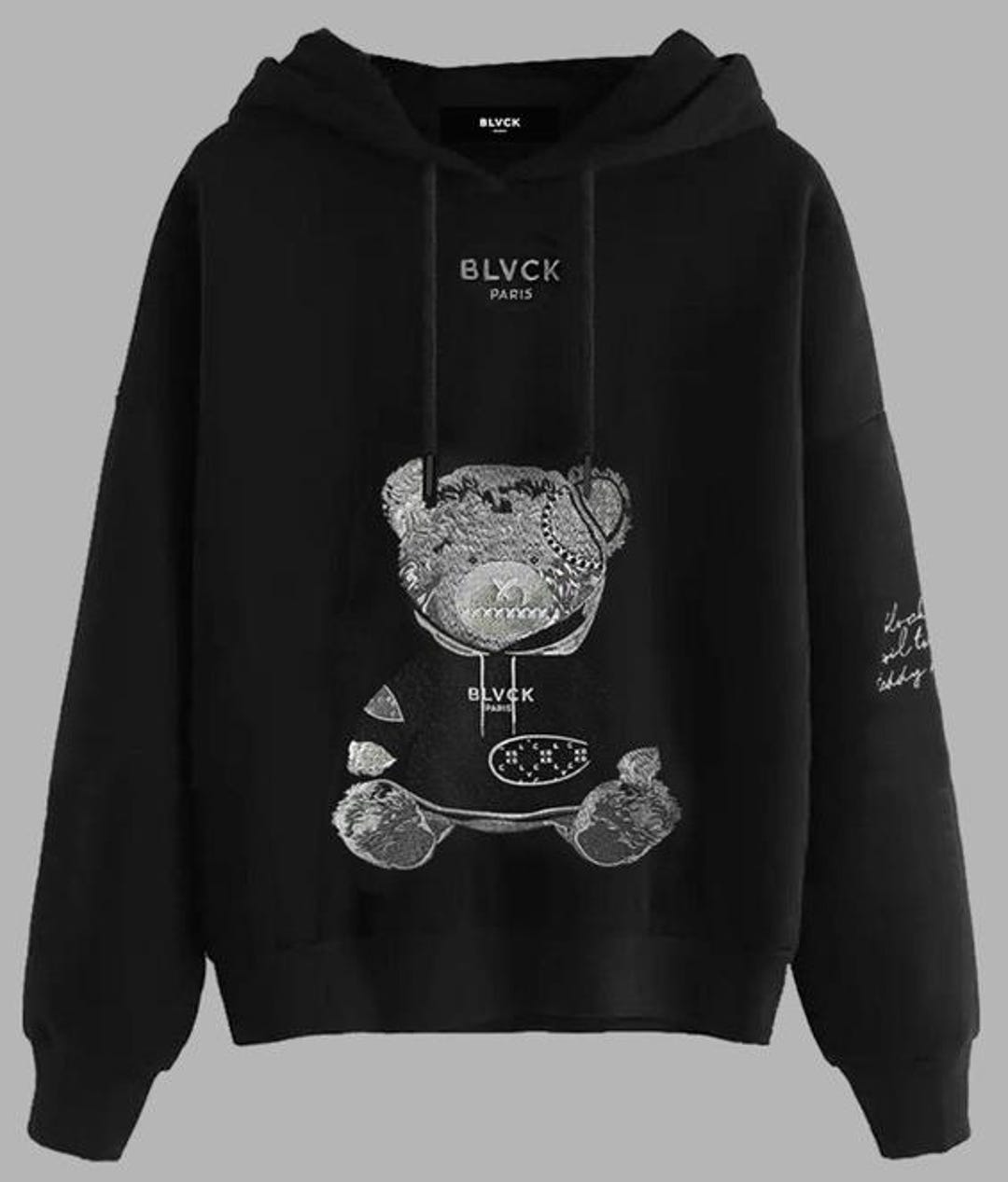 【BLVCK PARIS】Evil Twin Teddy Bear Hoodie ホワイト/ブラック Blvck Evil Twin Teddy Bear Hoodie