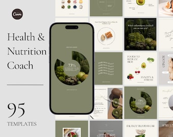 Nutrition & Wellness Coaches, Dietitian, Nutrition Advisor Social Media, Wellbeing coach, Health coach, Canva, Instagram Content, Holistic