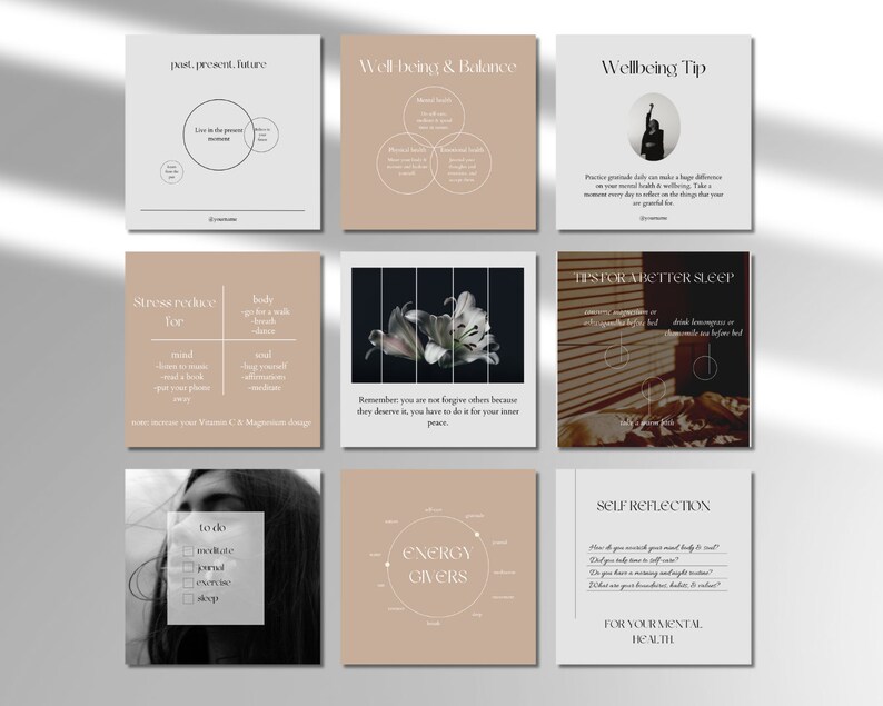IDEAL FOR:
-Nutrition Coaches
Coaching
-Health Coaches
-Life Coaches
-Self Care Coaches
-Self Help Coaches
-Yoga Teachers
-Creative content
Creative posts

Instagram Premium Templates for coaches.
Contains Carousel Posts.
Creative design.