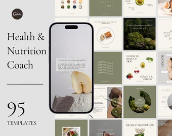 Nutrition & Wellness Coaches, Dietitian, Nutrition Advisor Social Media, Wellbeing coach, Health coach, Canva, Instagram Content, Holistic