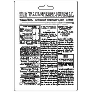 Stamperia - Soft Mould A5 - The Wall Street Journal