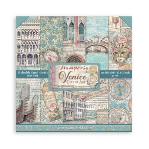 Stamperia - 12X12 Paper Pad - Venice City of Art