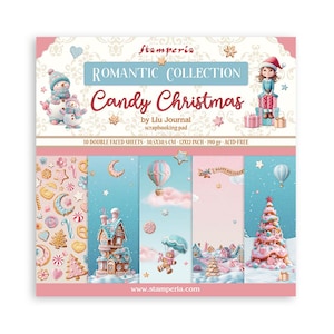 Stamperia - 12X12 Paper Pad - Candy Christmas